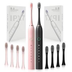 Mj-et-2px2-bp-05 Hubako 2 Pack Rechargeable Electric 1 Count Of Black And Pink