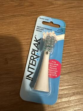 12167 Interplak 085452000082 Replacement Brush Head New Sealed Package Nos Old Stock Q30