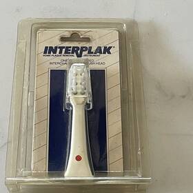 114900 Interplak Color-coded Interchangeable Brush Head Vintage 1991 Rb-1 Red Sealed