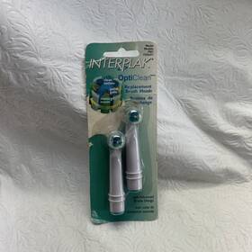 F555471 Interplak Opticlean Replacement Brush Head 2 Pack