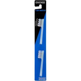 Ionic Kiss 969542143865 V-cut - Clear Blue Replacement Brush Head 2pcs/pack Medium Hardness Brist