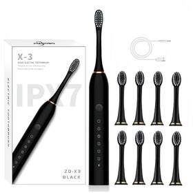 Jimbobo 759357212276 Electric Toothbrush For Adults And 1 Count Pack Of Black-x3