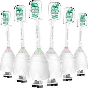 Hx7022-6p Jiuzhoudeal Replacement Toothbrush Heads For Philips Sonicare E-series 6 Pack