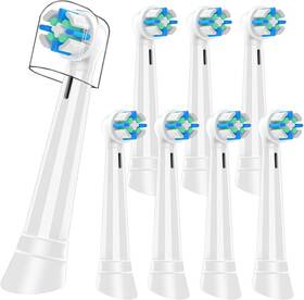 Juzflow 445027495461 8pcs Replacement Heads Compatible With Oral B Io 3 4 5 6 7 8 9 10 Series Electri