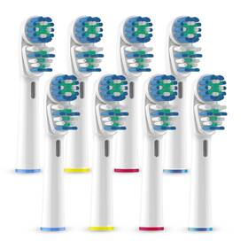 Kaymax 679523150556 8 Pcs Toothbrush Heads For Oral B Electric Toothbrushes Dual Clean To