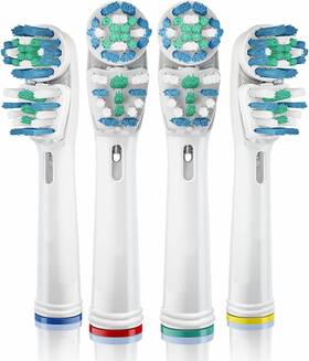E6-gi4b-kfu6 Kaymax 4 Pcs Toothbrush Heads For Oral B Electric Toothbrushes Dual Clean To