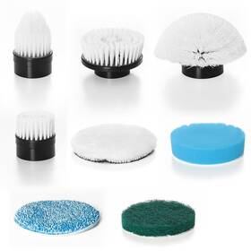 Keimi 975681801212 Electric Spin Scrubber 8 Pack Brush Heads 8pcs Replaceable For E