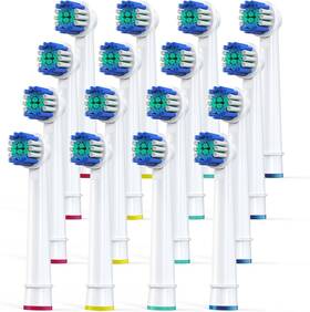 Keosaa 726084465213 Replacement Toothbrush Heads Compatible With Oral-b Braun Pack Of 16 Profession