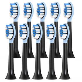Keosaa Alb-006bl-10-bk Replacement Brush Heads Compatible With Philips Sonicare Electric Toothbrush