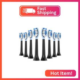 Alb-006bl-8-bk Keosaa Replacement Toothbrush Heads For Philips Sonicare Electric 2-in-1 To