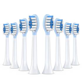 Alb-006bl-8-wh Keosaa Replacement Toothbrush Heads For Philips Sonicare Electric 2-in-1