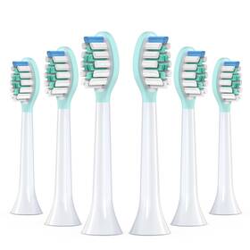 Alb-006gn-6-wh Keosaa Replacement Toothbrush Heads For Philips Sonicare Electric 2-in-1
