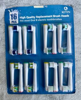 Gl0009500 Keten 16 Pcs Toothbrush Replacement Heads For Oral B Pro/genius/smart