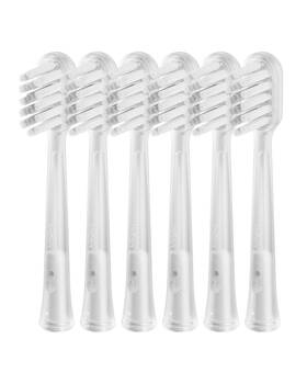 Laifen 810169440209 Cushioned Toothbrush Heads 6 Pack Headss For Adults Wave Toothbr