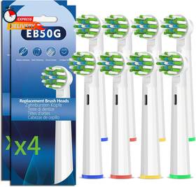 Lanveda 705353332296 Replacement Toothbrush Heads Compatible With Oral B Braun Pro 1000 Smart 1500 To