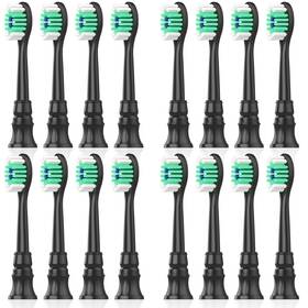 Dspsbhbf41316bk Lanveda Replacement Toothbrush Heads Compatible 16 Count Pack Of 1 Black