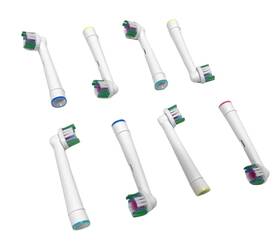 235367 Lazellz Toothbrush Heads - 3d White Compatible With 1 Count Pack Of 8