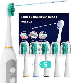 Livecoco 313090538545 Replacement Heads For Waterpik Sonic Fusion 2.0 Extra-large Size Flossing Tooth