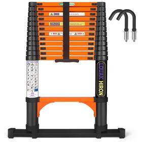 3.8m-tie Louak&hiron 762849788371 Telescopiing Ladder 12.5ft 12.5 Ft Telescoping Stabilizer Orange