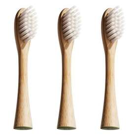 Lumineux 852412007654 Bamboo Replacement Heads 3 Pack - Exclusive To Sonic Electric Toothbrush So
