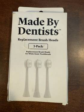 Made By Dentists 850031970519 Sonic Adult Toothbrush Replacement Refills - White 2ct