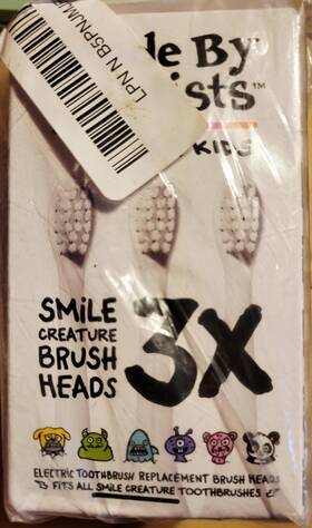 Made By Dentists 850031970984 6 Pack Kids Electric Toothbrush Replacement Heads