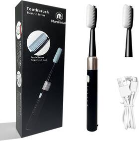 Electrictoothbrush-001-black Magentak 744759622549 Large Long Head Electric Toothbrush For Adults Replacement