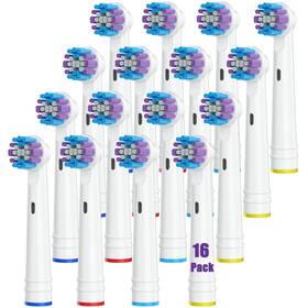 Mailink 787353760583 Toothbrush Replacement Heads Compatible With Oral B Braun Pack Of 16 Professi