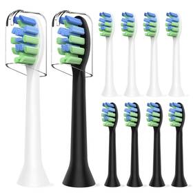 Mc7bw0226 Mcuy Replacement Brush Heads Compatible With 10 Count Pack Of 1 Black And White