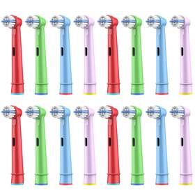 Meetsmile 748887922007 16pcs Kids Replacement Heads Compatible With Braun Oral B Electric Tooth