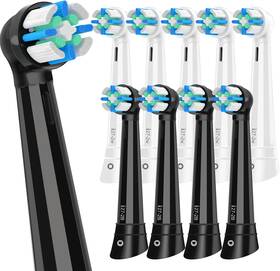 Mofele 445038698608 10 Pack Io Replacement Heads Compatible With Oral B 2/3/4/5/6/7/8/9/10 Series