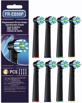 Eb50-8-bk Mofele Compatible Replacement Brush Heads For Oral-b Pro 1000 Genius X Smart 1500
