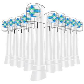 Hhy-i272-10we1-9 Mofele 10 Pcs Intelligent Cleaning Io Replacement Heads Compatible With Oral B 2/
