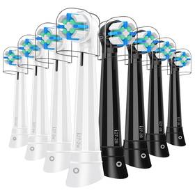 Smk27-2-8-bw-1221 Mofele 8 Pack Black White Io Heads With Oral B 2/3/4/5/6/7/8/9/10 Series T