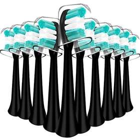 Mullburry 790885795633 Replacement Toothbrush Heads Compatible With Aquasonic Black Series Vibe Seri