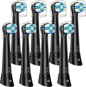 Natraprow 313023059055 Io Replacement Heads Compatible With Oral B 2/3/4/5/6/7/8/9/10/deep Clean Ele