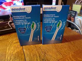 367526 Nevadent 2101 Replacement Toothbrush Heads Lot Of 2 Boxes 6 Per Box Sealed Fs