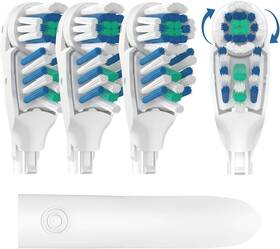 4732 Northfolk Essentials 445038753727 4 Pack Dual Clean Replacement Toothbrush Heads Compatible With Oral-b 3733