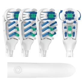 Northfolks 199874549125 4 Pcs Replacement Toothbrush Heads With Soft 1 Count Pack Of White
