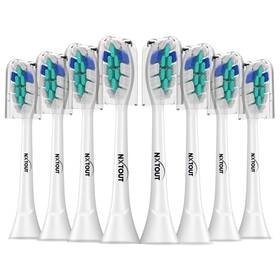 Nxt Out 198715365627 Replacement Toothbrush Heads Compatible With 1 Count Pack Of 8 White