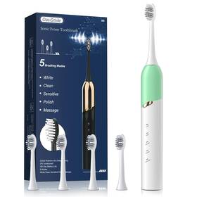 Wl-t1006 Oasismile Electric Toothbrush For Adults 5 Modes Sonic With 4 Brush Green