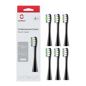 P1c5-b06 Oclean Professional Toothbrush Heads Refill Black 6 Packs