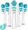 Of-sb417-8 Oralfit Premium Generic Replacement Brush Heads For Oral-b Braun Dual Clean 8 Pack