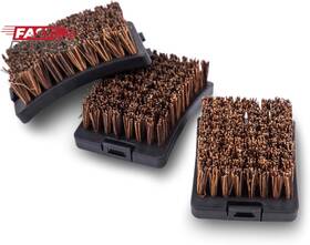 64658 Onward Manufacturing 445039712747 Broil King Replacement Brush Heads Palmyra 3 Pcs. Black