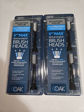 Ooak 840055401953 V Max Philips Sonicare Replacement Heads - 2x 6 Pack 12 -ultrasoft
