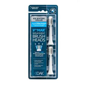 Ooak 840055401960 V Max Replacement Brush Head Use With Philips Sonicare 6count - White