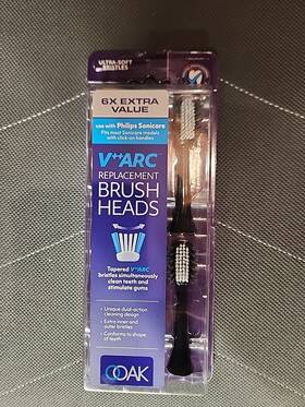 H6004-835 Ooak V Arc Philips Sonicare Replacement Brush Head 6 Ct Brand New