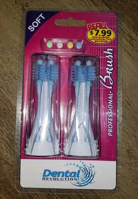 Oobrush 359390000438 Oobrush- Dental Revolution Electric Replacement Brush Heads Sealed 2pack Soft