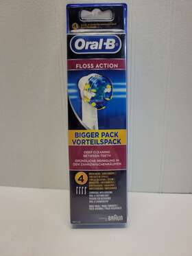 Oral-b 000093891776 Floss Action Toothbrush Heads - 4 Pack White New Sealed