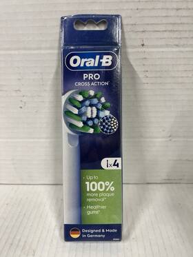 Oral-b 006540847770 Pro Cross Action Replacement Electric Toothbrush Heads 4 Pack B13